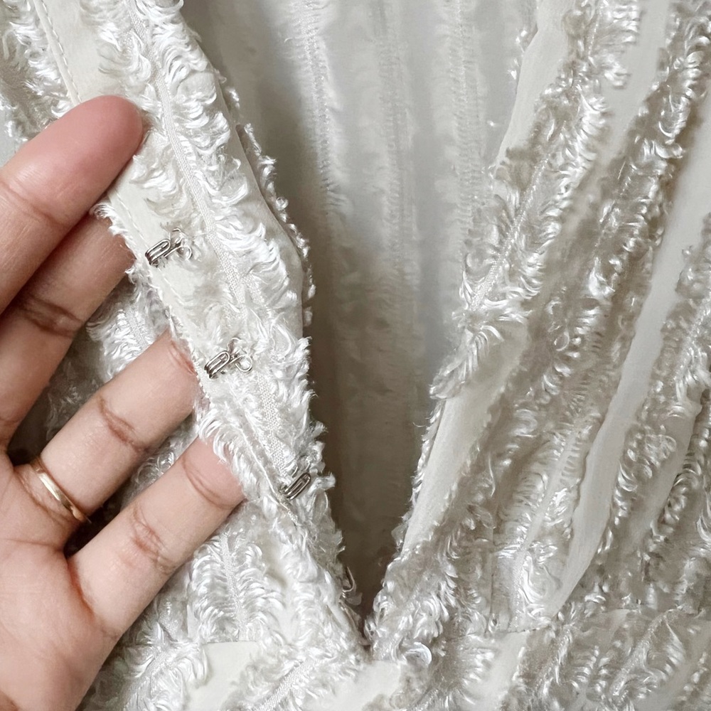 SOLD- Nanette Lepore chiffon jacquard midi dress - Picture 10 of 16